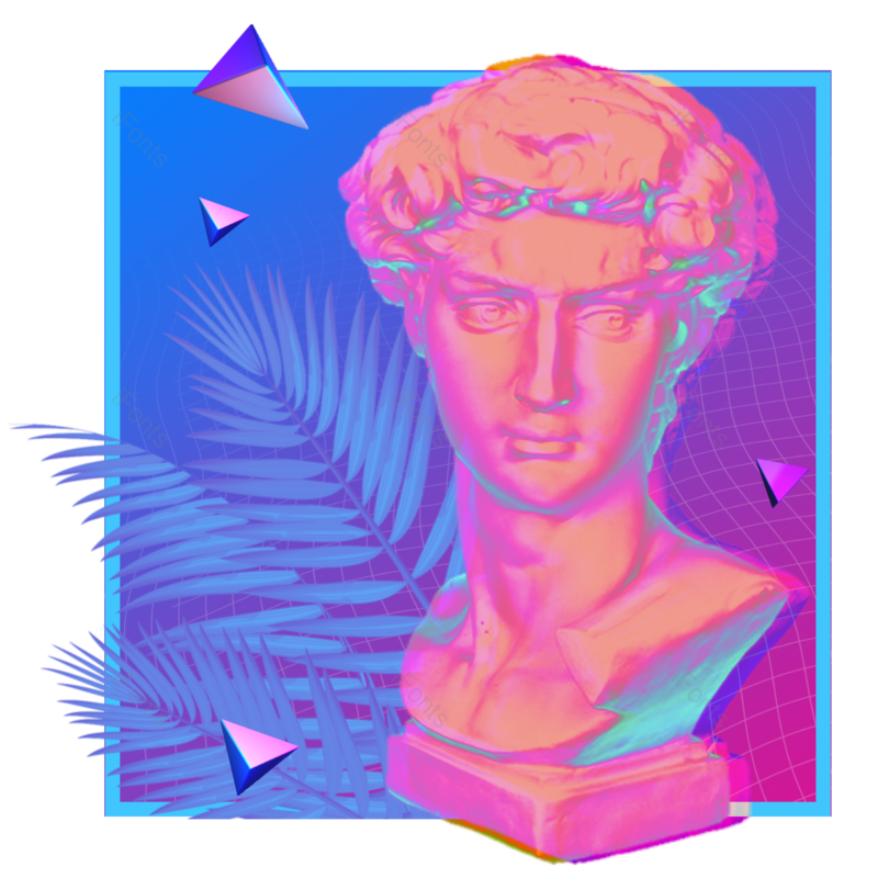 创意装饰图片,渐变元素,植物PNG,时尚免抠素材